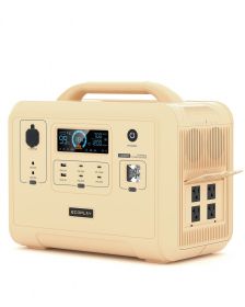 Portable Power Station, 960Wh LiFePO4 Battery Backup, 1.5H Fully Charged, 1200W (2400W Peak) Solar Generator with 4 AC Outlets for UPS/LED, Outdo