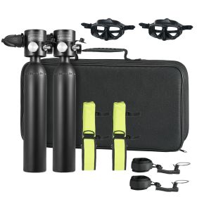 Scuba Tank, 0.5L Portable Diving Tank with Pump, Diving Oxygen Cylinder Supports 5-10 Minutes Underwater Breathing, 98.43 ft Diving Depth